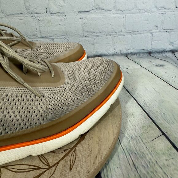 Cole Haan Zerogrand Omni Lace Up Sneaker Mens Size 11.5 Beige Knit Preppy Shoes main image 11